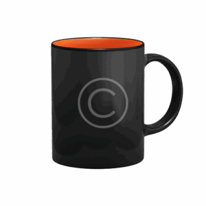 Ultra Mat Finish Black Glass Mug